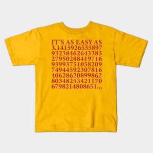 Easy as π Kids T-Shirt